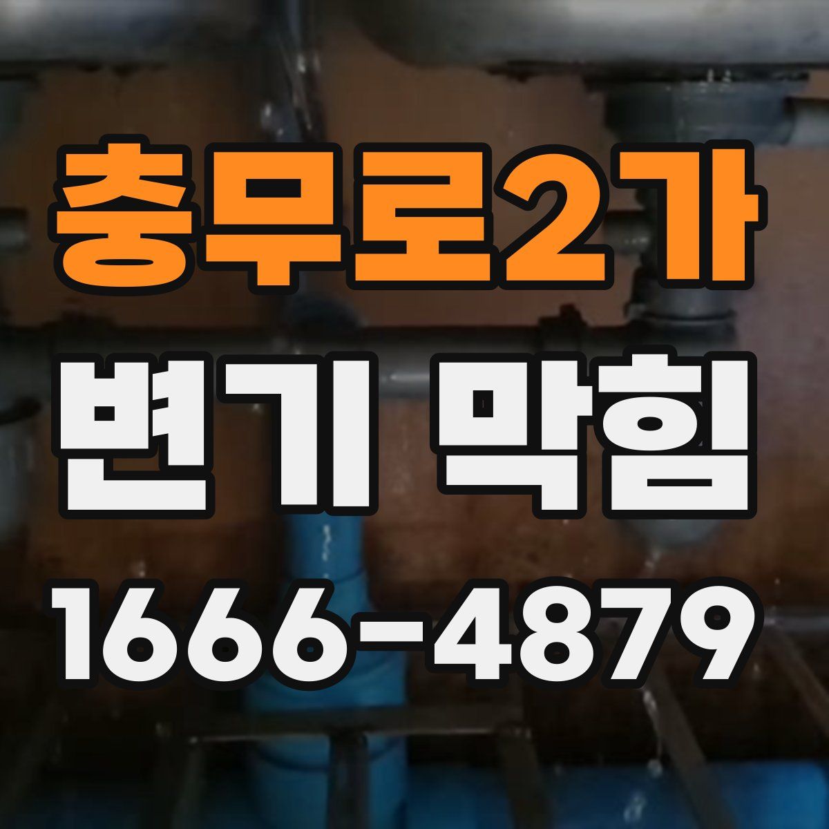 충무로2가 변기 막힘