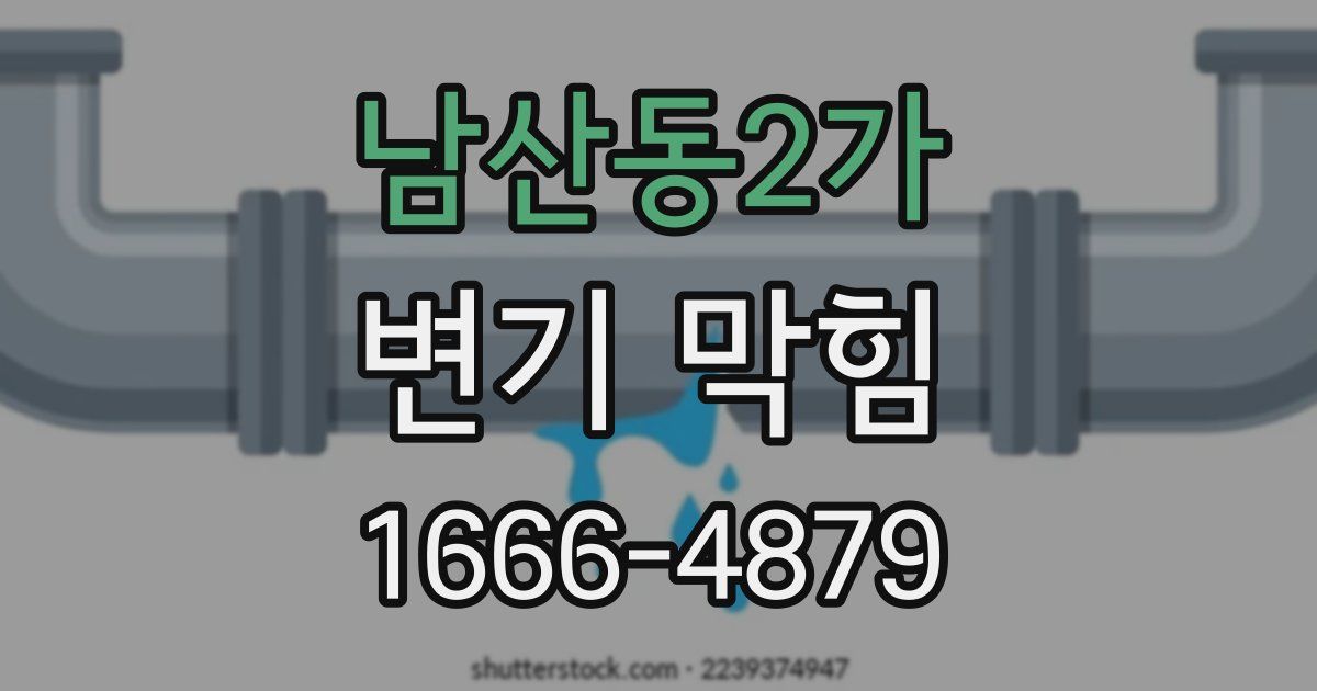남산동2가 변기 막힘
