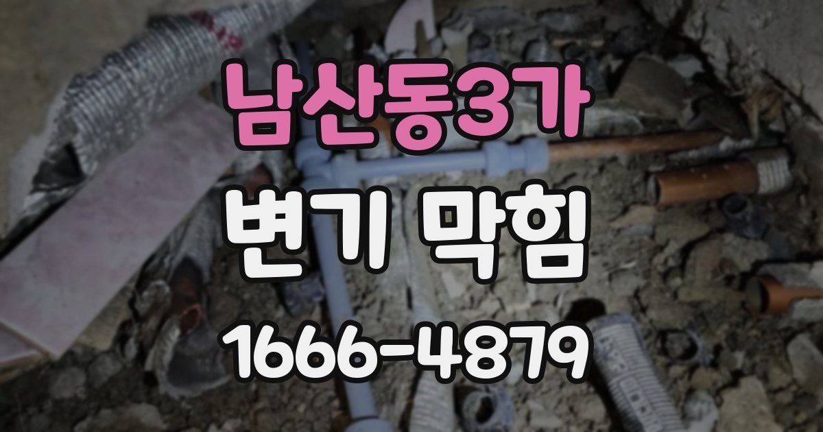 남산동3가 변기 막힘