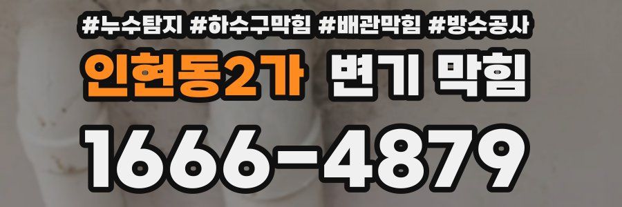 인현동2가 변기 막힘