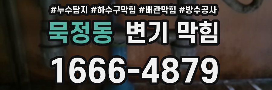 묵정동 변기 막힘