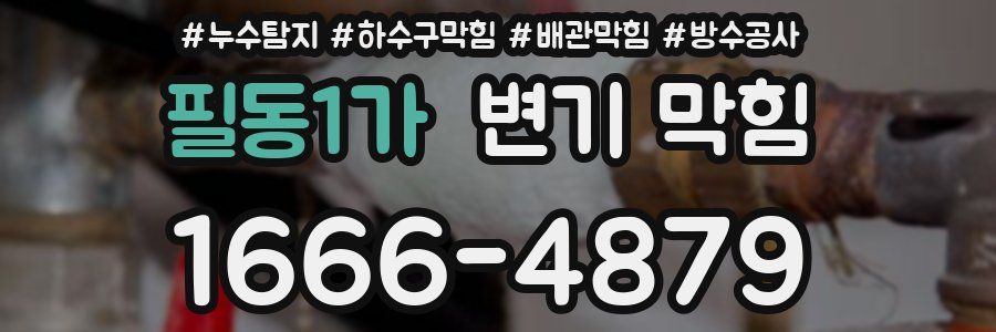 필동1가 변기 막힘