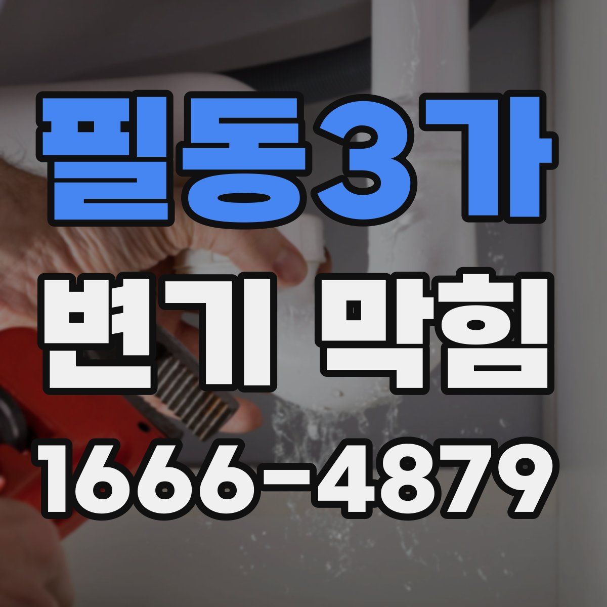 필동3가 변기 막힘