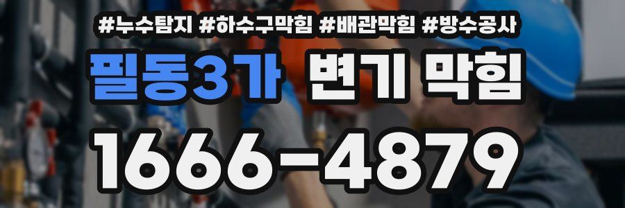 필동3가 변기 막힘