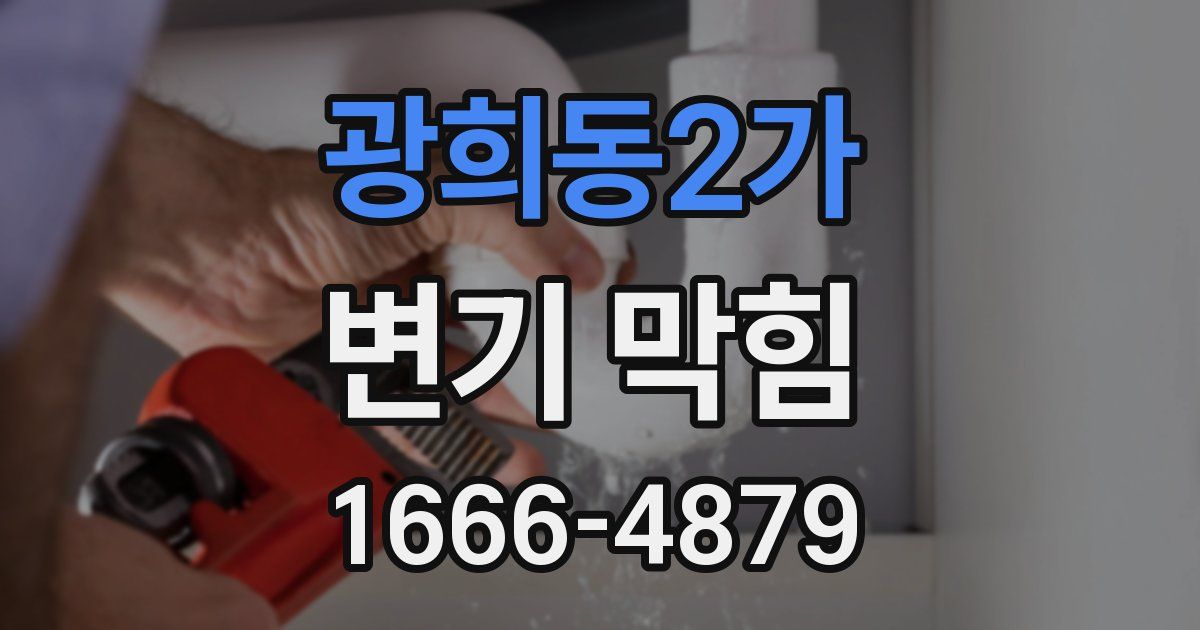 광희동2가 변기 막힘