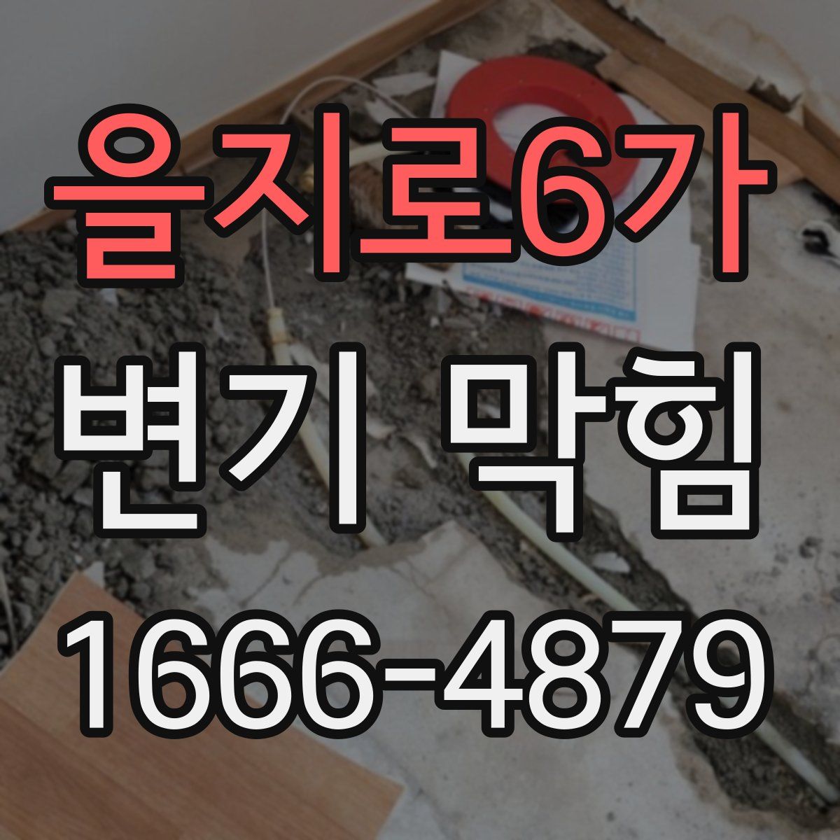 을지로6가 변기 막힘