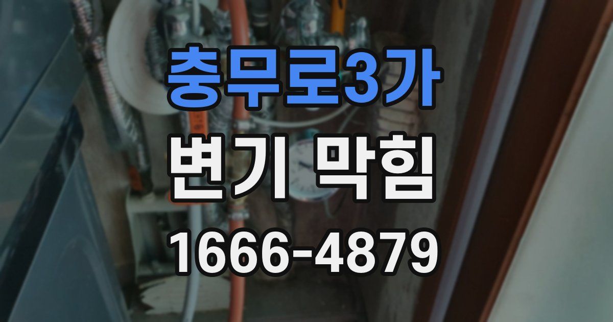 충무로3가 변기 막힘