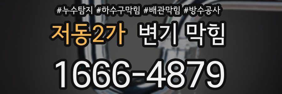 저동2가 변기 막힘