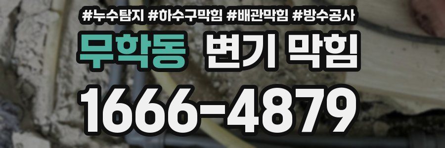 무학동 변기 막힘