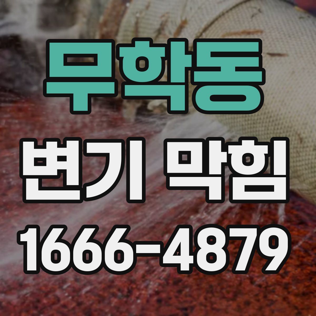 무학동 변기 막힘