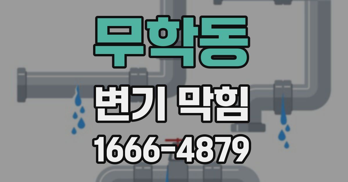 무학동 변기 막힘