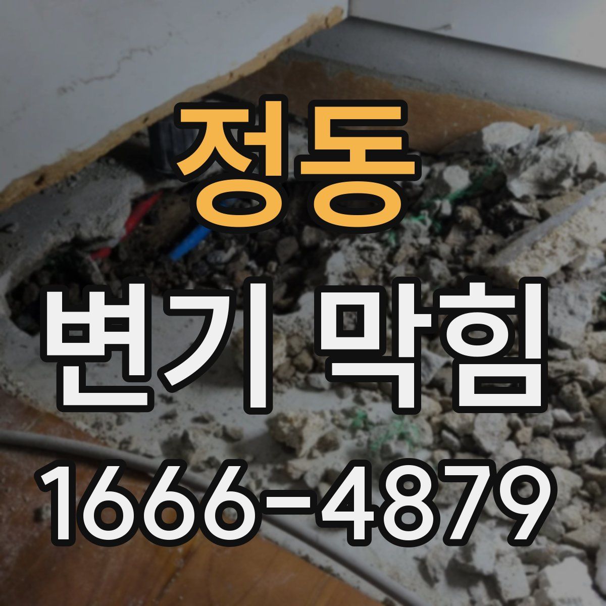 정동 변기 막힘