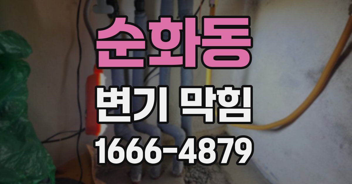 순화동 변기 막힘