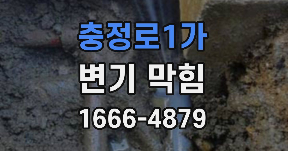 충정로1가 변기 막힘