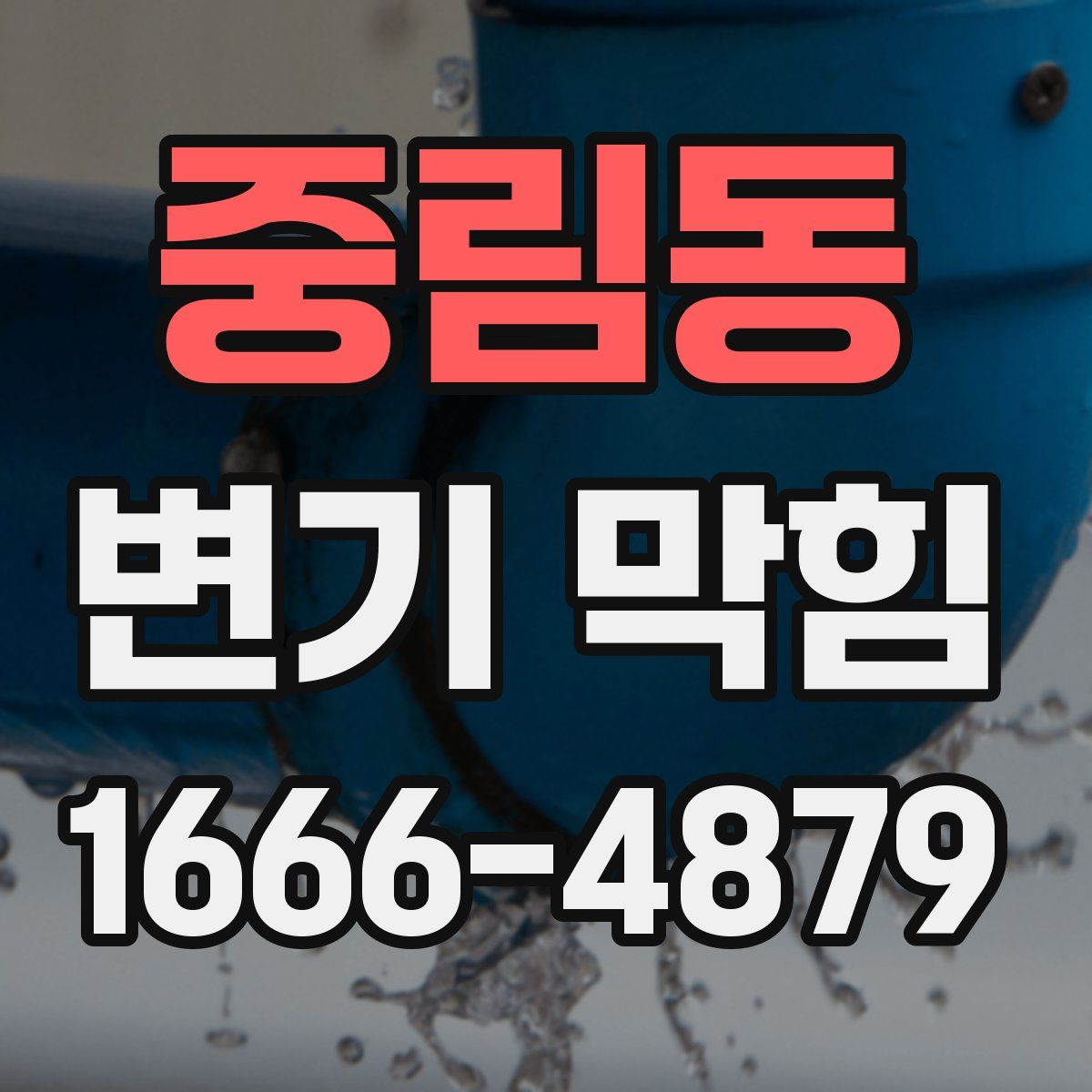 중림동 변기 막힘