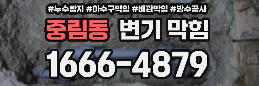 중림동 변기 막힘