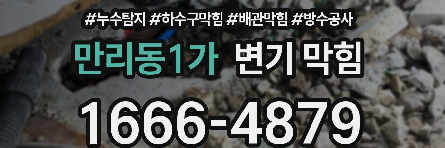 만리동1가 변기 막힘