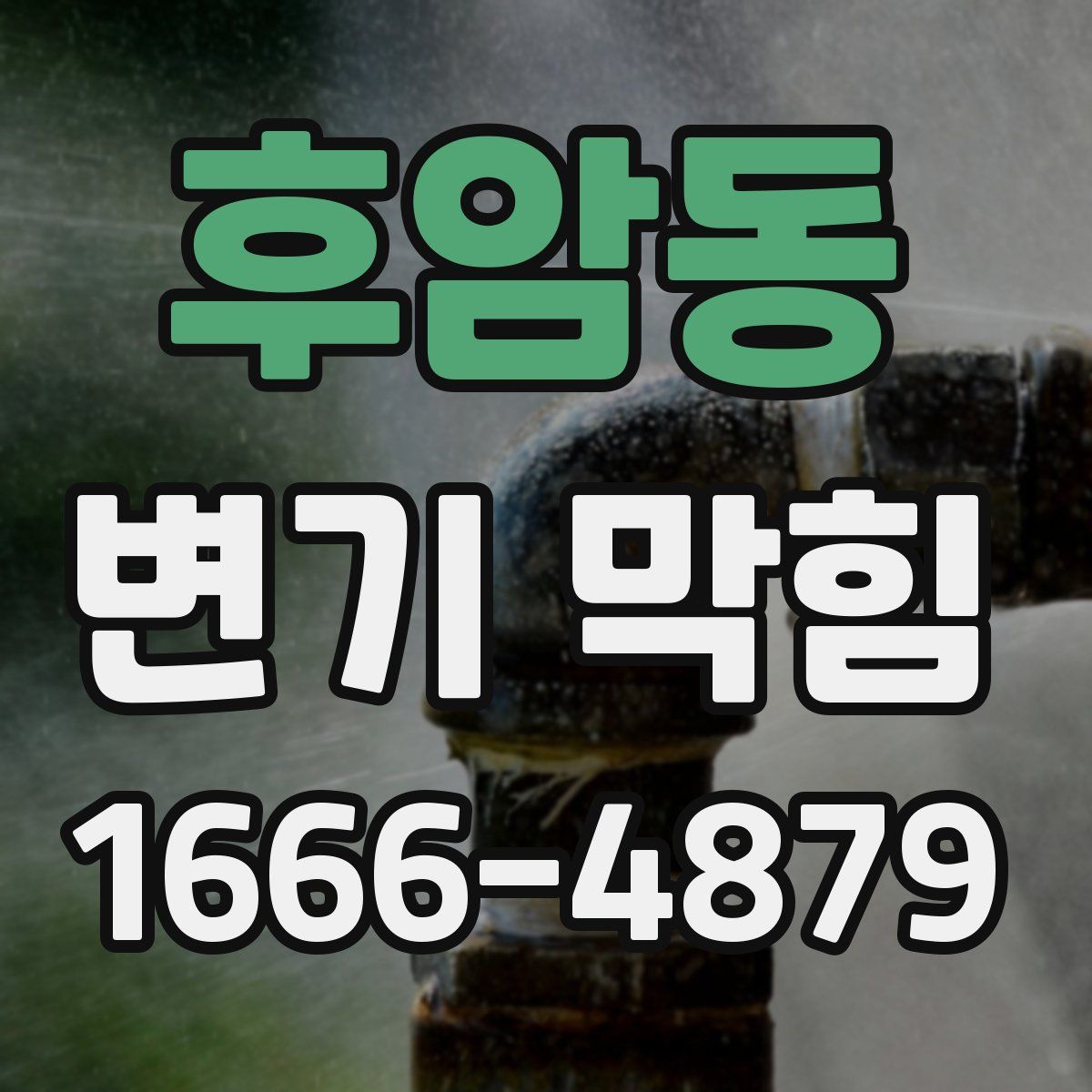 후암동 변기 막힘