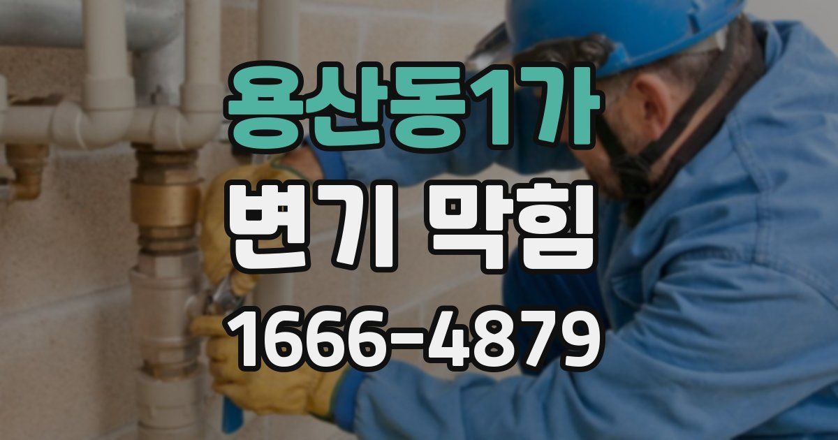 용산동1가 변기 막힘