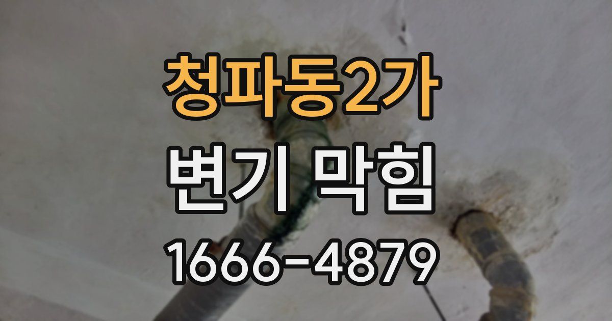 청파동2가 변기 막힘