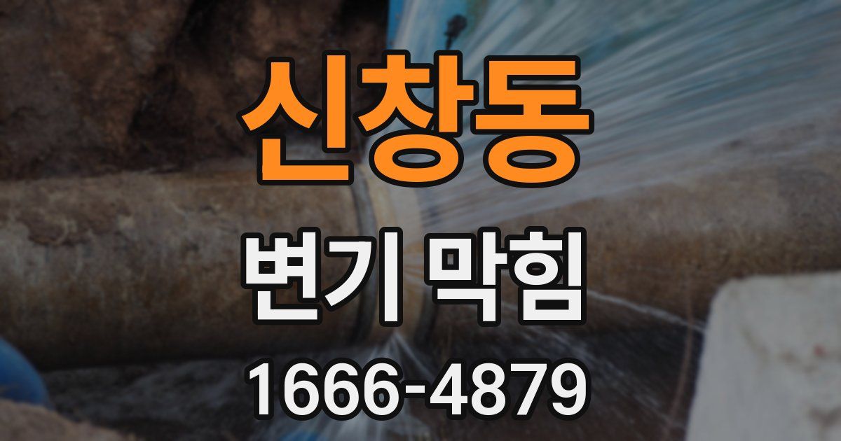 신창동 변기 막힘
