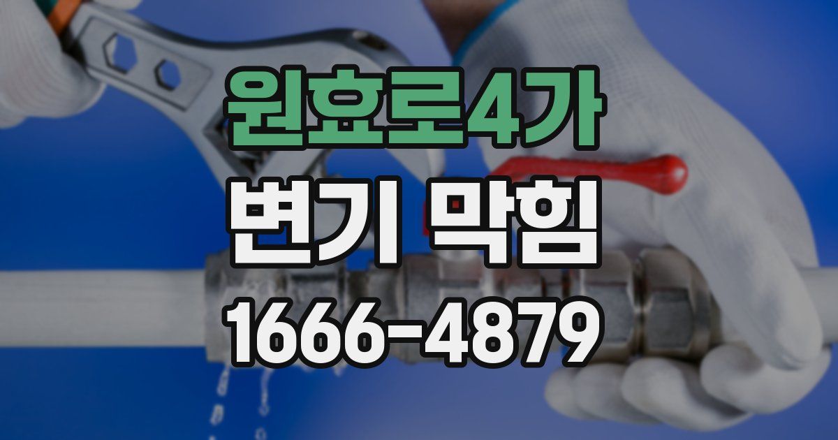 원효로4가 변기 막힘