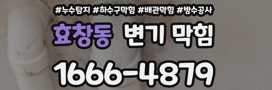 효창동 변기 막힘