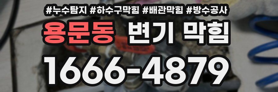 용문동 변기 막힘