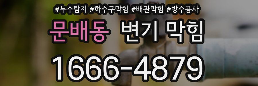 문배동 변기 막힘