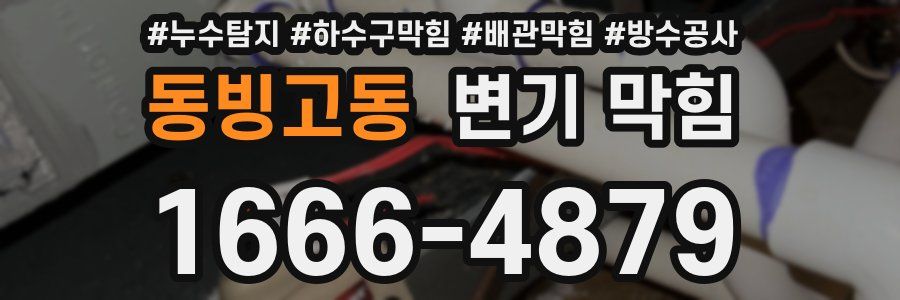 동빙고동 변기 막힘