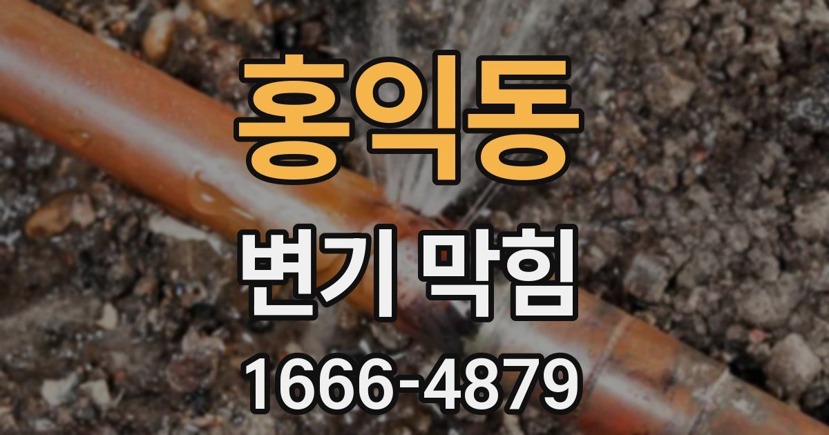홍익동 변기 막힘