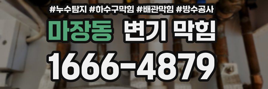 마장동 변기 막힘