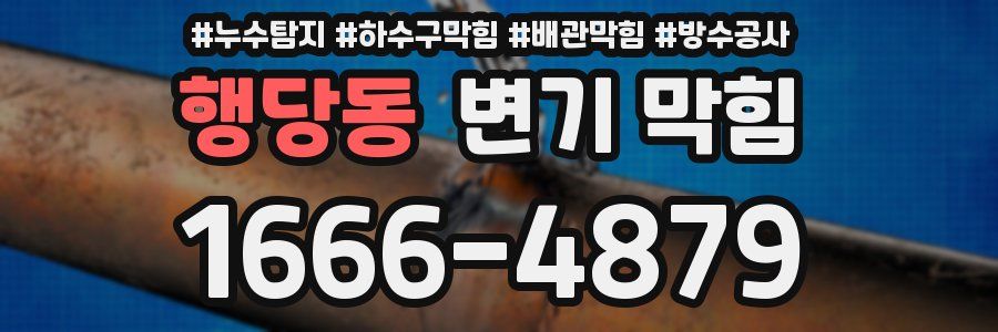 행당동 변기 막힘