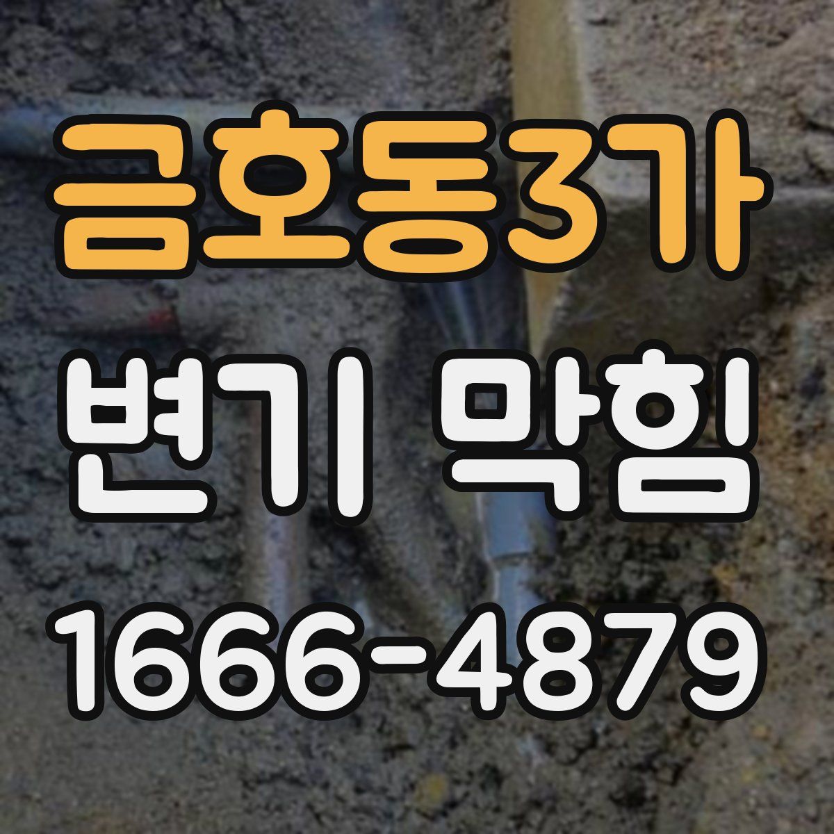 금호동3가 변기 막힘