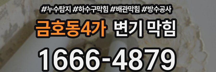 금호동4가 변기 막힘