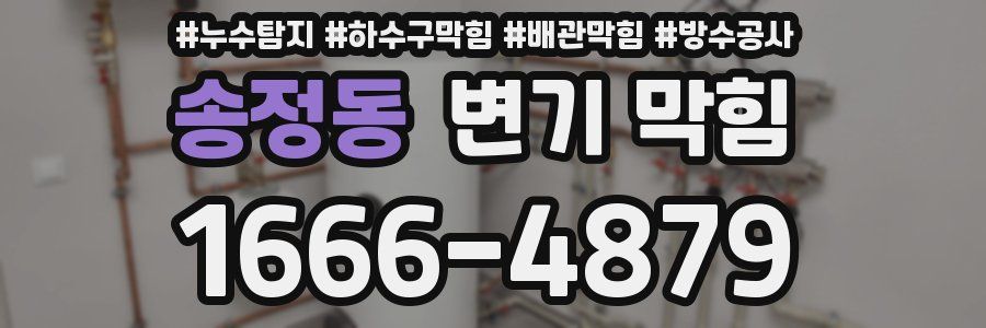송정동 변기 막힘