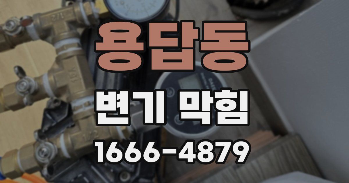 용답동 변기 막힘