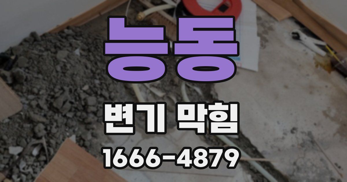 능동 변기 막힘