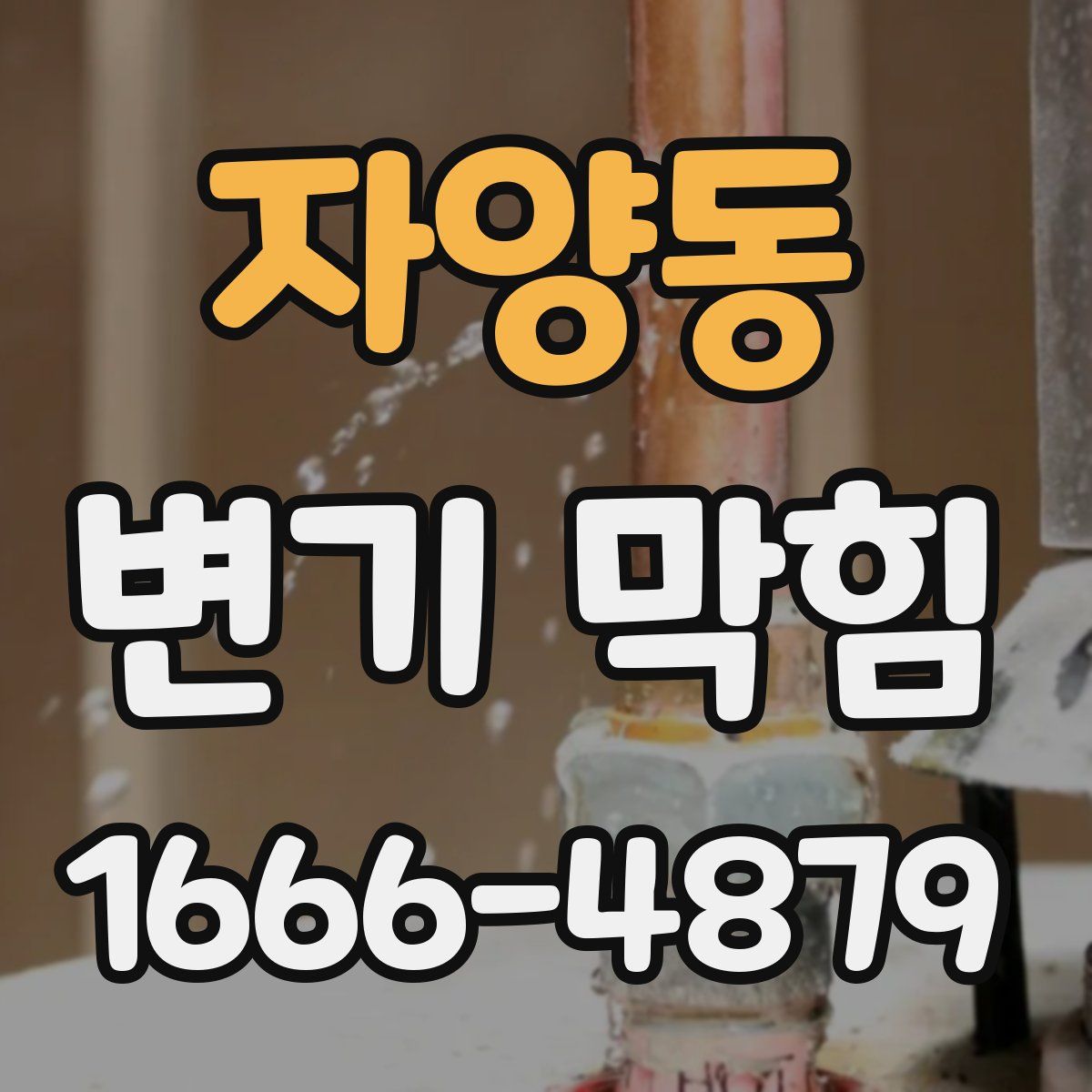 자양동 변기 막힘