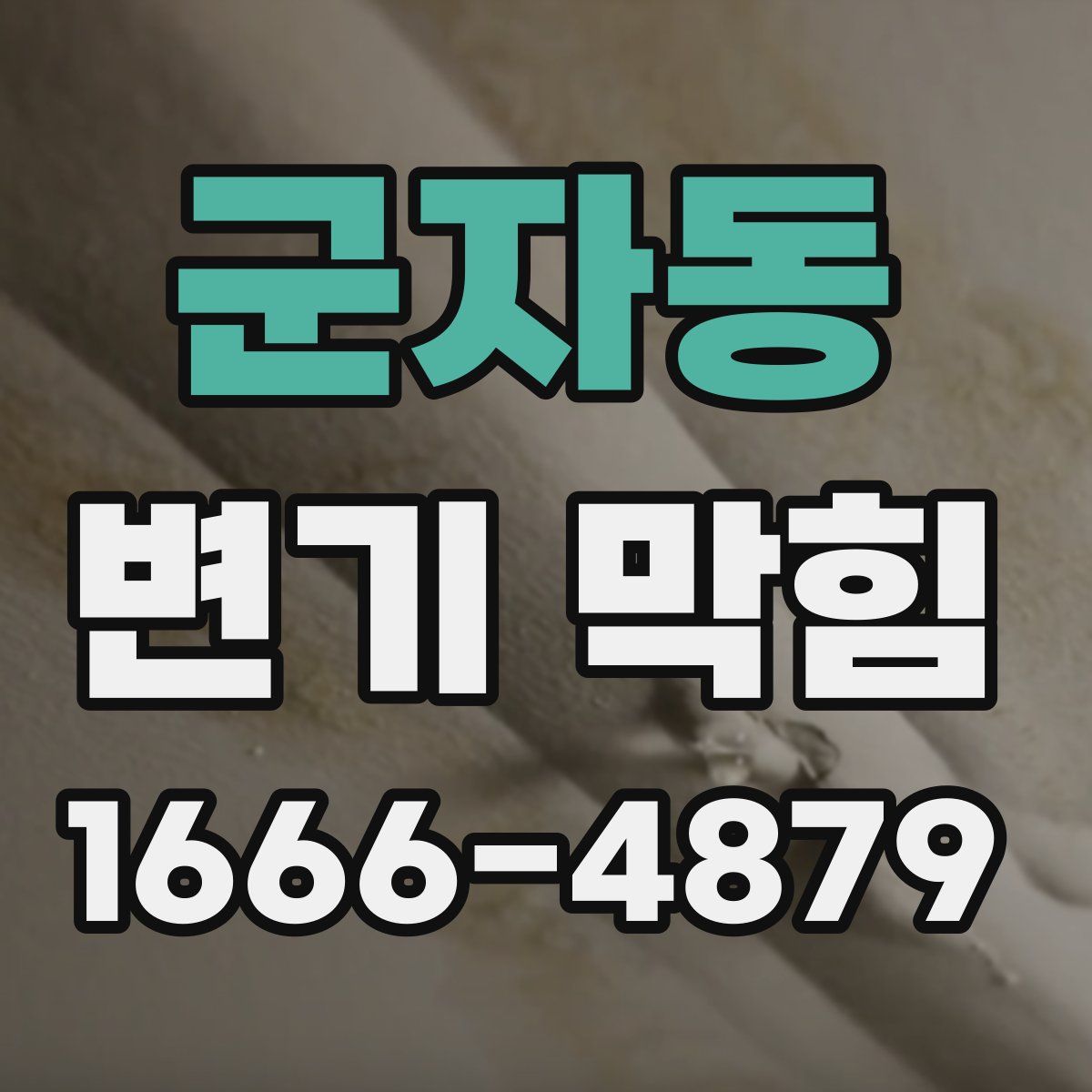 군자동 변기 막힘