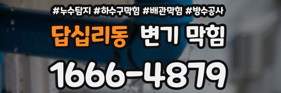 답십리동 변기 막힘