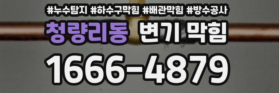청량리동 변기 막힘