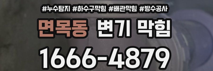 면목동 변기 막힘