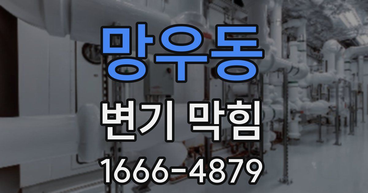 망우동 변기 막힘