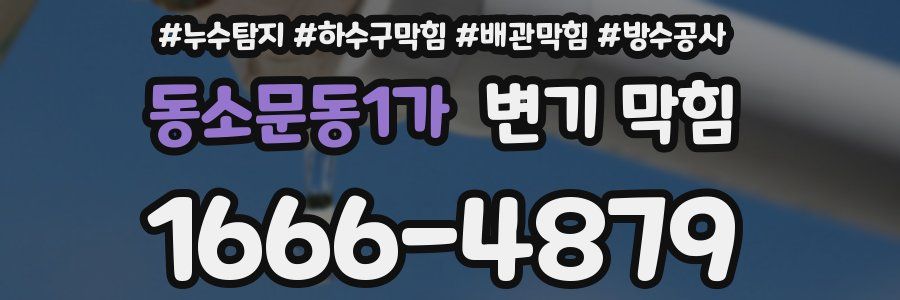동소문동1가 변기 막힘