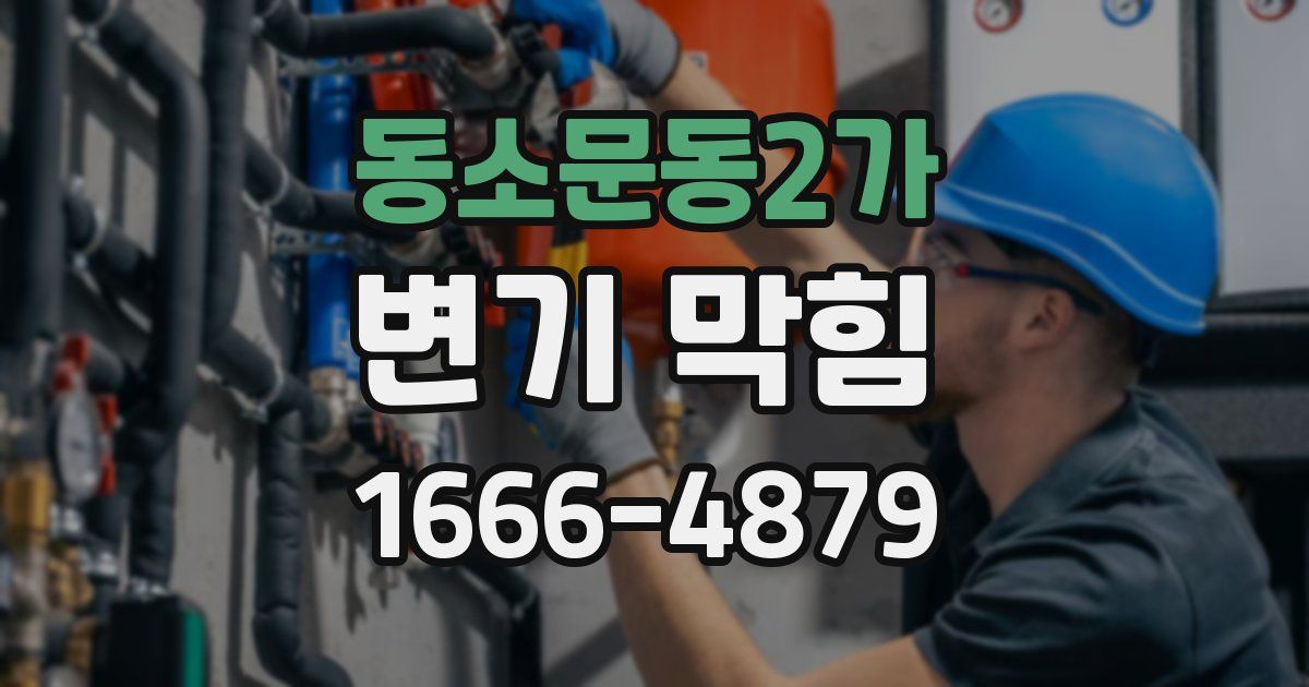 동소문동2가 변기 막힘