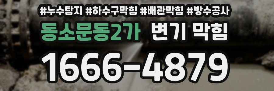 동소문동2가 변기 막힘