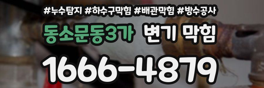 동소문동3가 변기 막힘