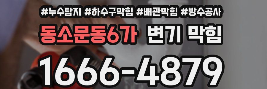 동소문동6가 변기 막힘