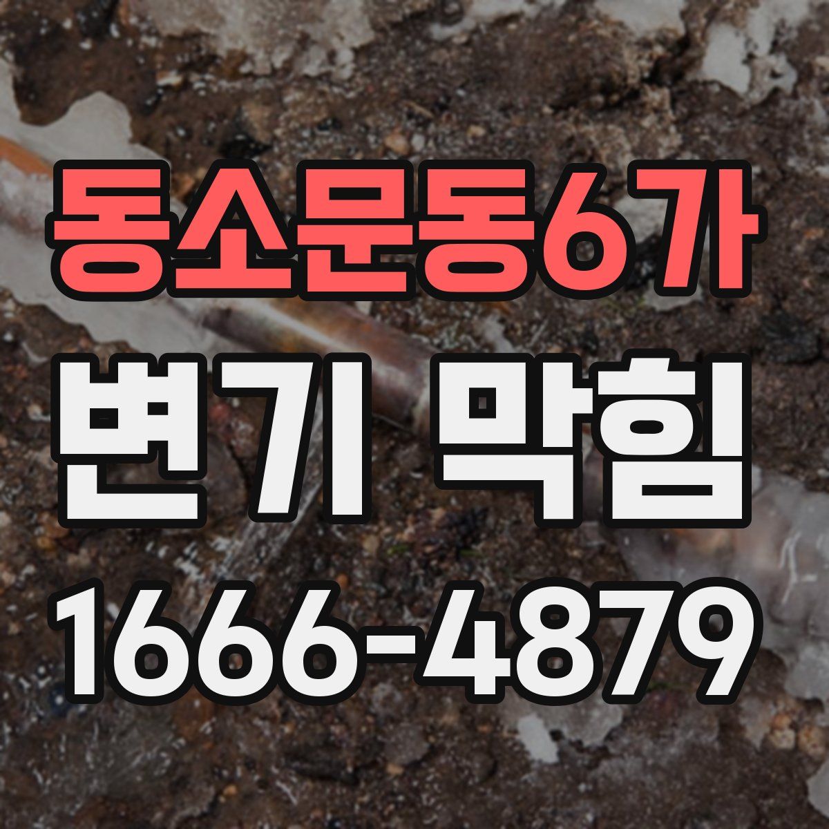 동소문동6가 변기 막힘